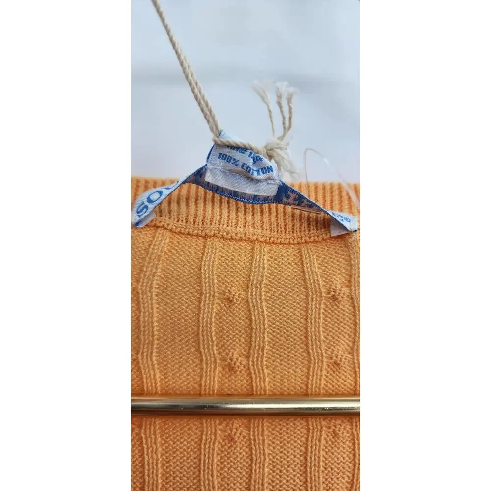 New NWT‎ Southern Tide Cable Knit V- Neck Sweater Size 2XL XXL Brass Screen